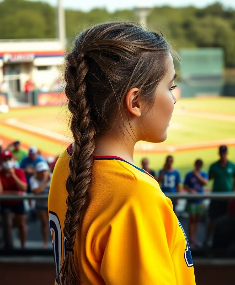 21 Amazing Cute Softball Hairstyles Ideas You Need to See - 2. Fishtail Braid