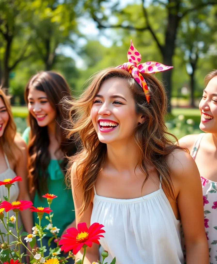 21 Stunning Headband Hairstyles Ideas You Will Love - 6. Casual Waves with a Colorful Headband