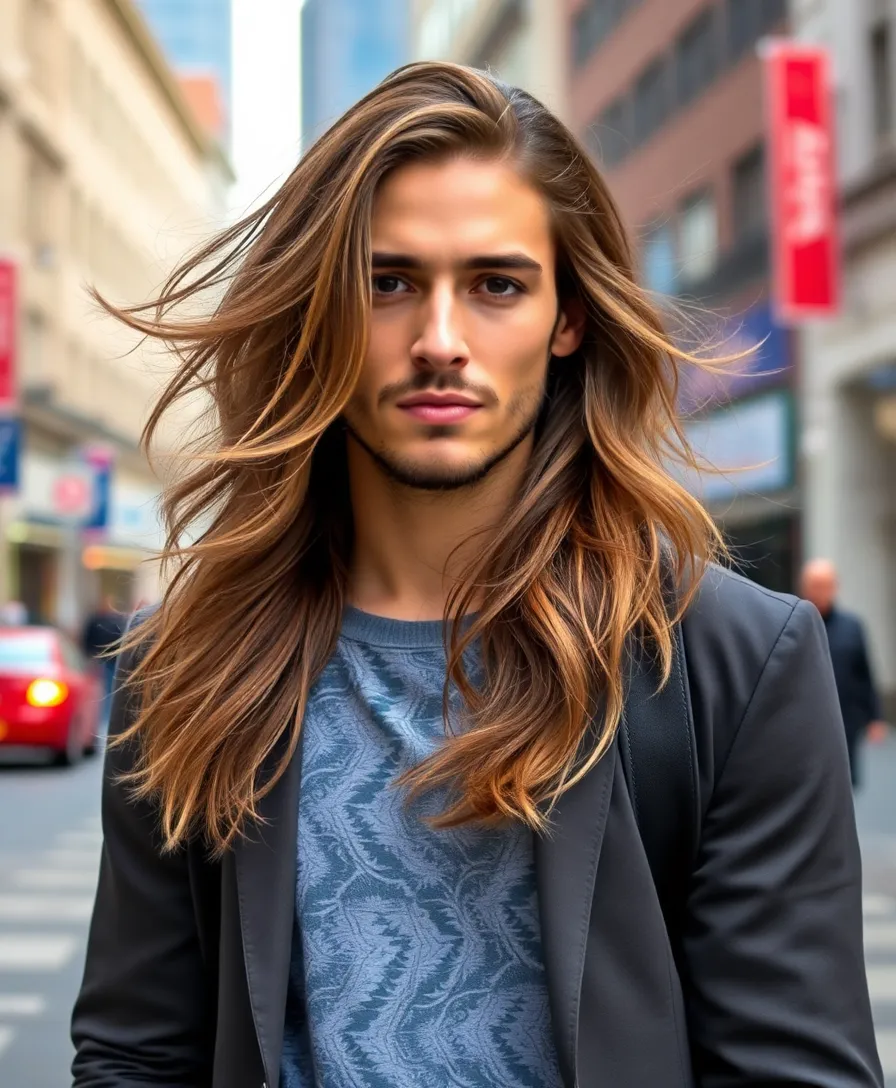 21 Beautiful Men's Long Hairstyles Ideas You Need to See - 11. The Long Layered Cut