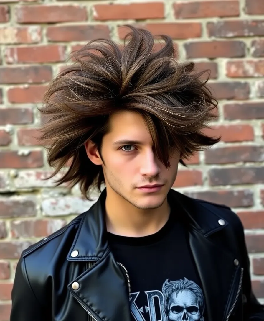 21 Beautiful Men's Long Hairstyles Ideas You Need to See - 3. The Rocker Look