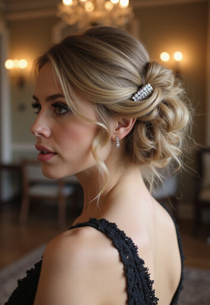 21 Stunning Formal Hairstyles That Will Leave You Speechless (Wait Until You See #12!) - 6. Side-Swept Updo