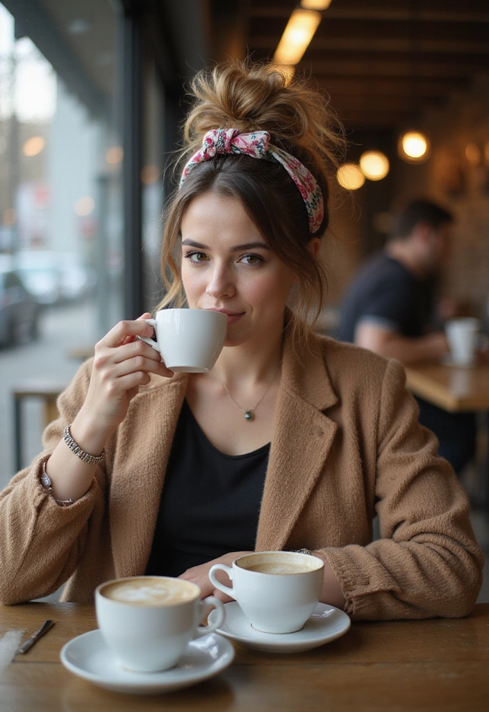 21 Headband Hairstyles That Will Transform Your Look Instantly (You Won't Believe #15!) - 6. Messy Bun Magic