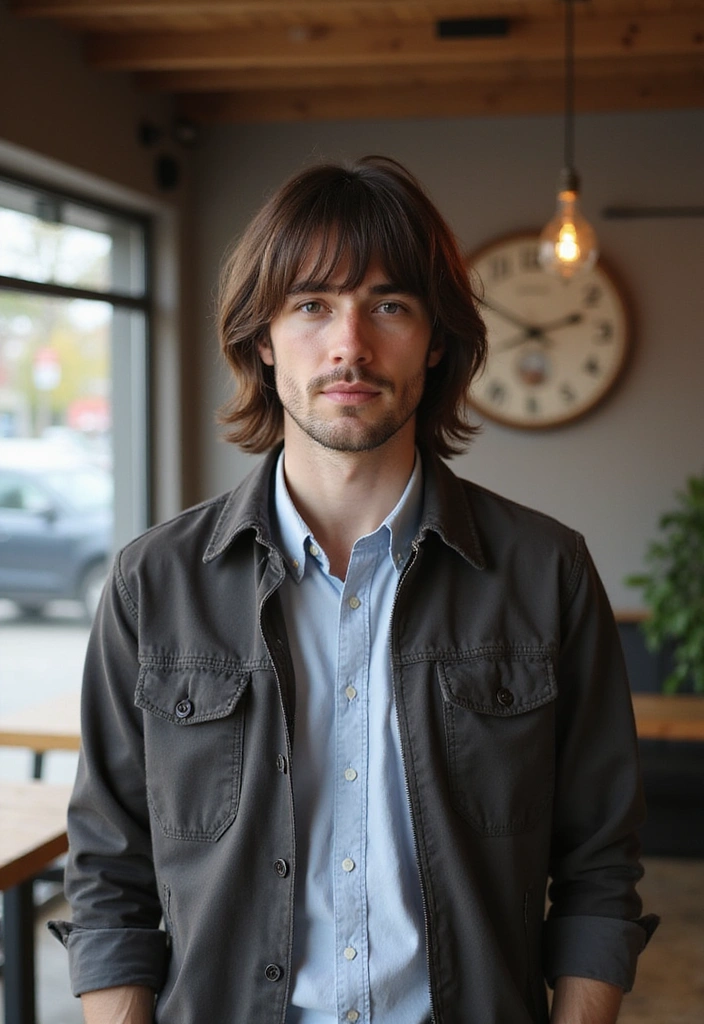 21 Long Hairstyles for Men That Will Turn Heads (You Won't Believe #12!) - 16. The Long Fringe