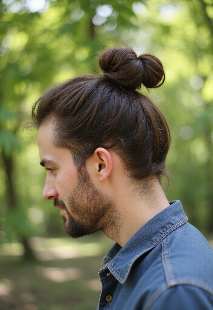 21 Long Hairstyles for Men That Will Turn Heads (You Won't Believe #12!) - 1. The Classic Man Bun