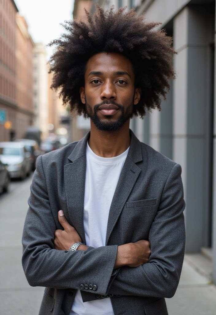 21 Long Hairstyles for Men That Will Turn Heads (You Won't Believe #12!) - 19. The Afro