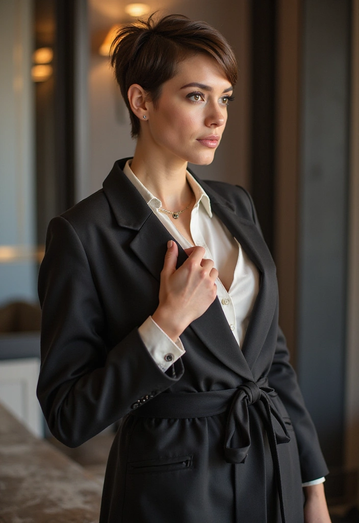 21 Longer Pixie Haircuts That Will Make You Want to Chop It All Off! - 17. Pixie with a Bun