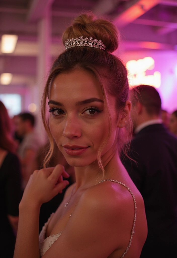 21 Stunning Formal Haircut Ideas That Will Make You the Belle of the Ball! - 13. Glamorous Top Knot