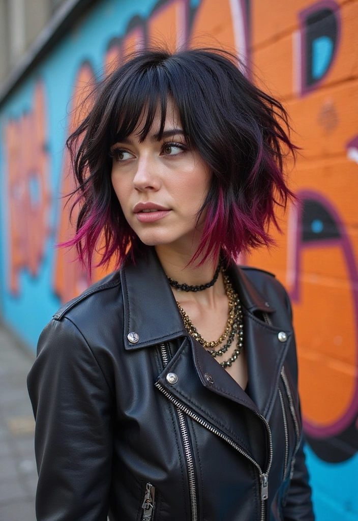 21 Long Bob Styles That'll Make You Want to Book a Salon Appointment Right Now! - 20. Punk-inspired Lob