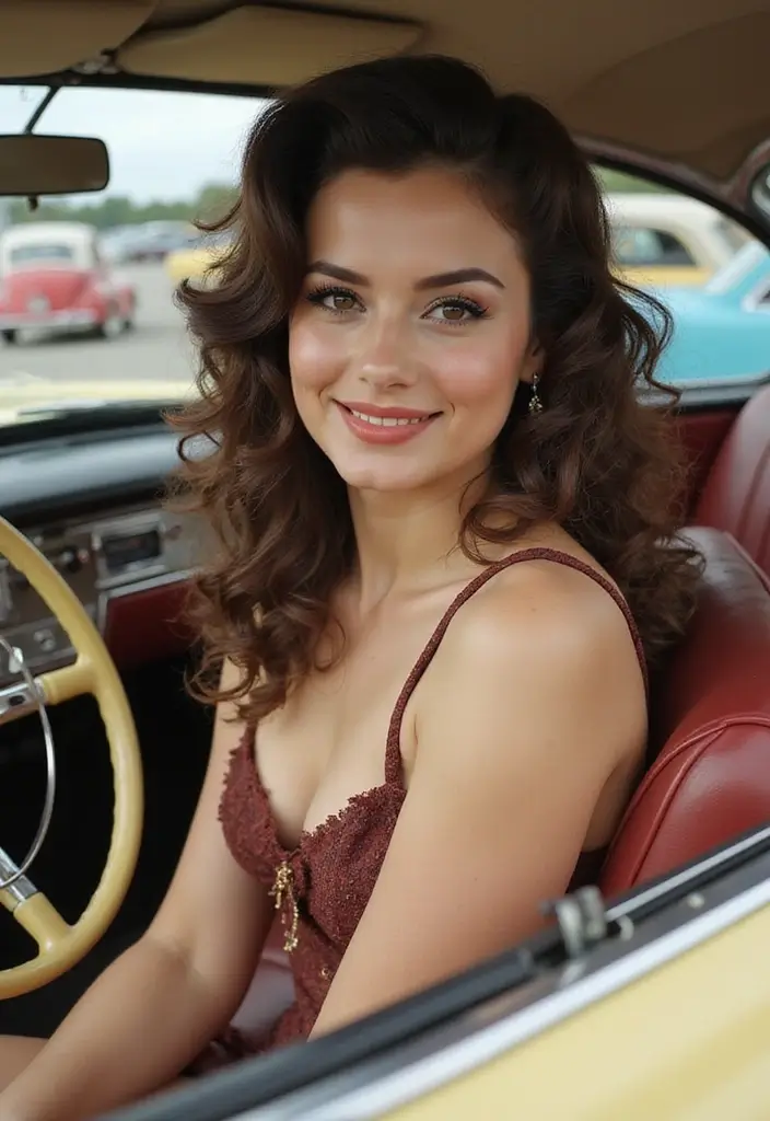 22 Cute Curly Hairstyles That Will Transform Your Look Instantly! - 9. Vintage Pin-Up Curls