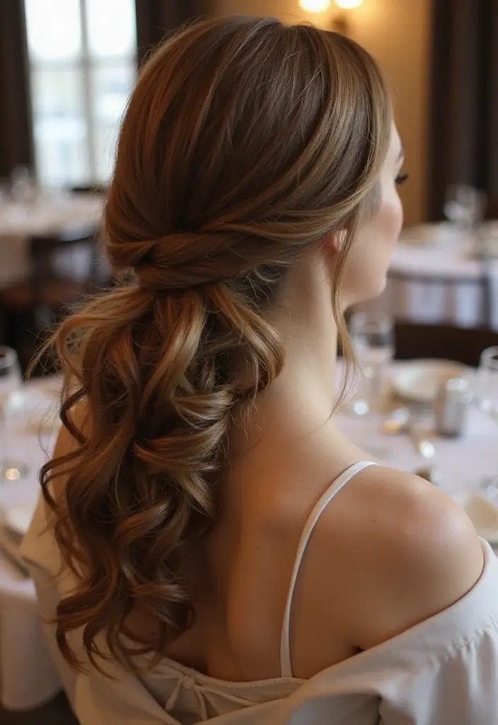 21 Stunning Hairstyles for Curly Hair That Will Turn Heads (You Won't Believe #14!) - 19. Elegant Low Ponytail