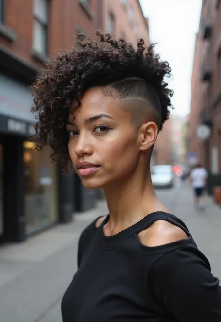 22 Short Curly Hairstyles That Will Make You the Center of Attention! - 5. The Curly Undercut