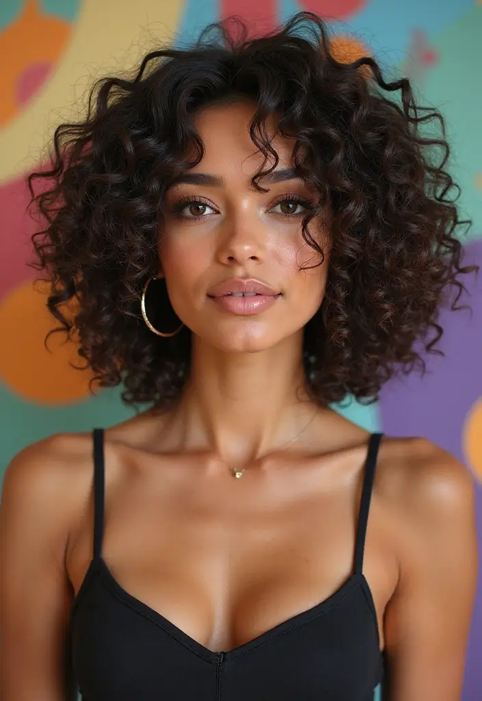 22 Short Curly Hairstyles That Will Make You the Center of Attention! - 20. The Curly Layered Cut