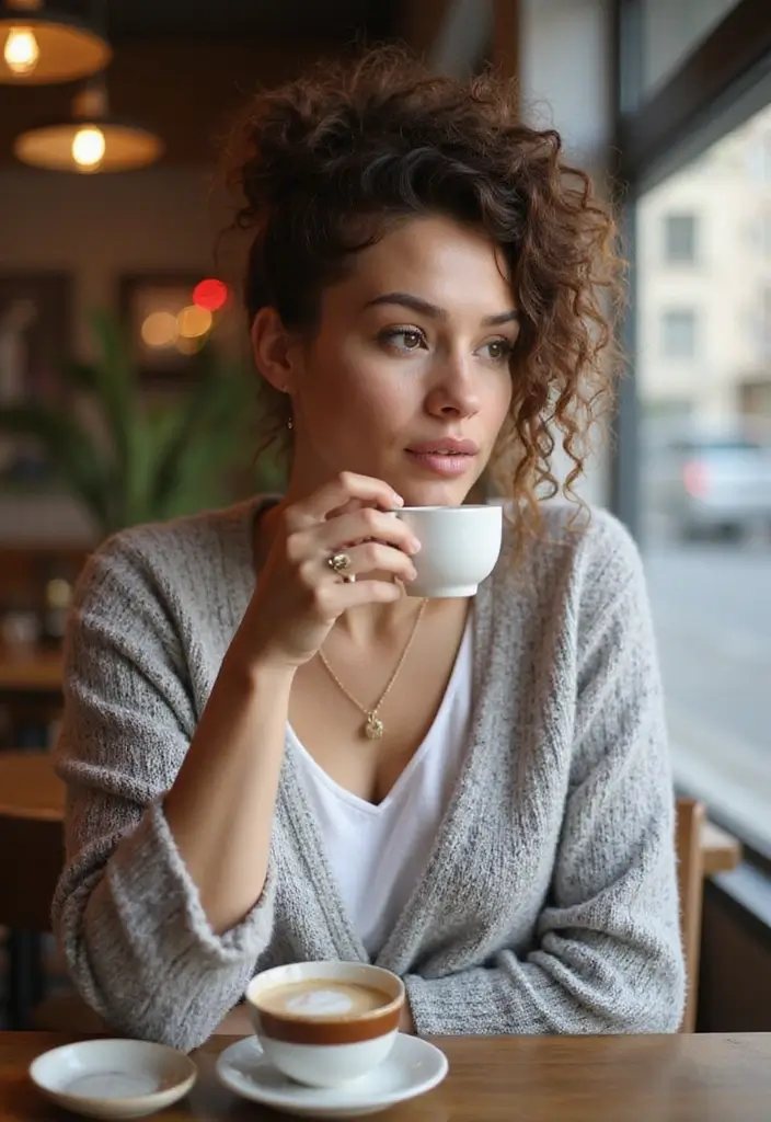 22 Cute Curly Hairstyles That Will Transform Your Look Instantly! - 4. Defined Curly Ponytail